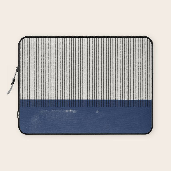 Navy Blue Mid Century  Laptop Sleeve Gallery Image 1