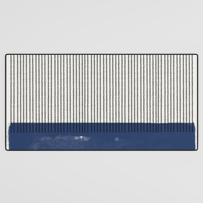 Navy Blue Mid Century  Desk Mat Gallery Image 3