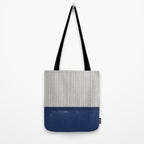 Navy Blue Mid Century  Tote Bag Gallery Image 2