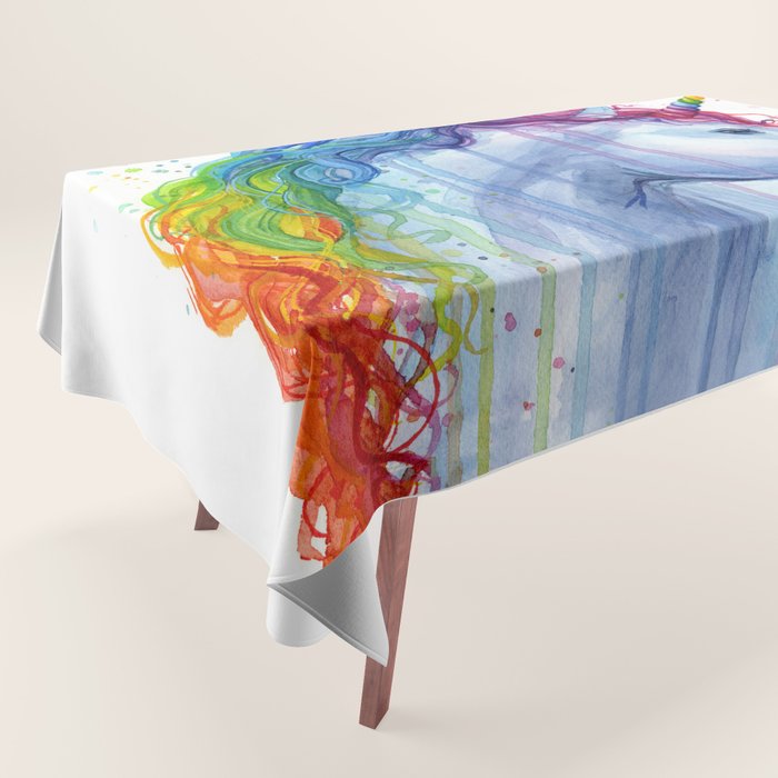 Magical Rainbow Unicorn Tablecloth Gallery Image 1