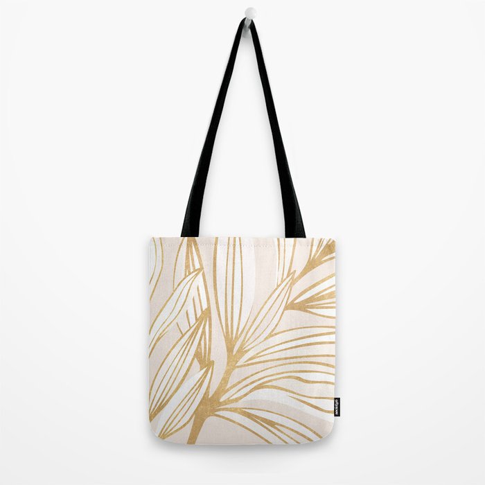 Gold Summer Meadow Tote Bag Gallery Image 2