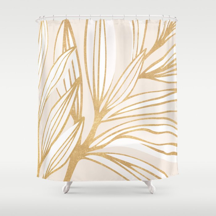 Gold Summer Meadow Shower Curtain Gallery Image 1