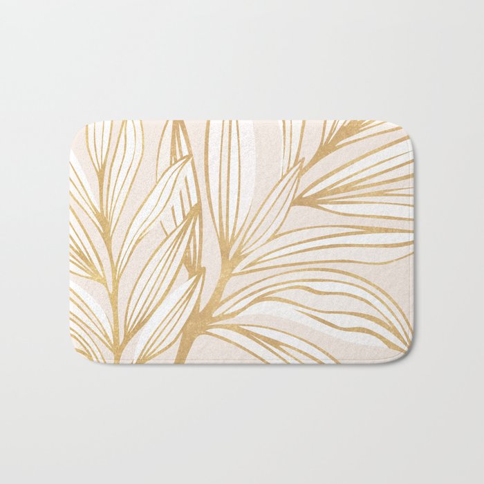 Gold Summer Meadow Bath Mat Gallery Image 1