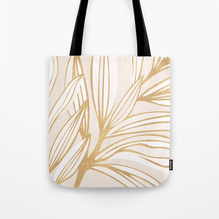 Gold Summer Meadow Tote Bag Gallery Image 1