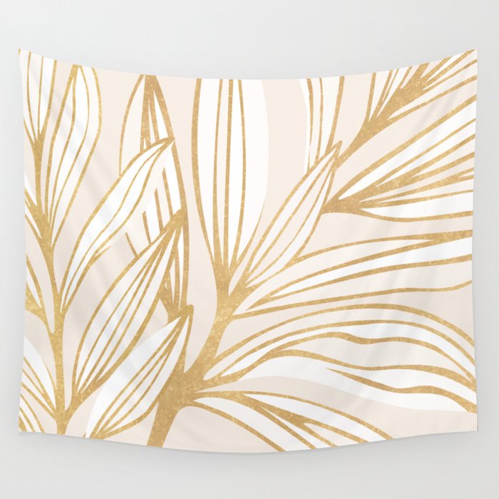 Gold Summer Meadow Wall Tapestry Gallery Image 4