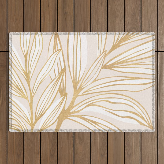 Gold Summer Meadow Outdoor Rug Gallery Image 1