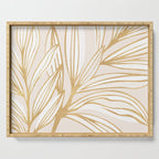 Gold Summer Meadow Serving Tray Gallery Image 1