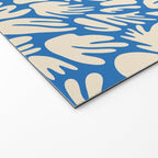 Abstract organic blue shape pattern Welcome Mat Gallery Image 2