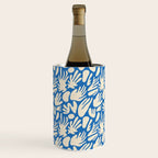 Abstract organic blue shape pattern Wine Chiller Gallery Image 3