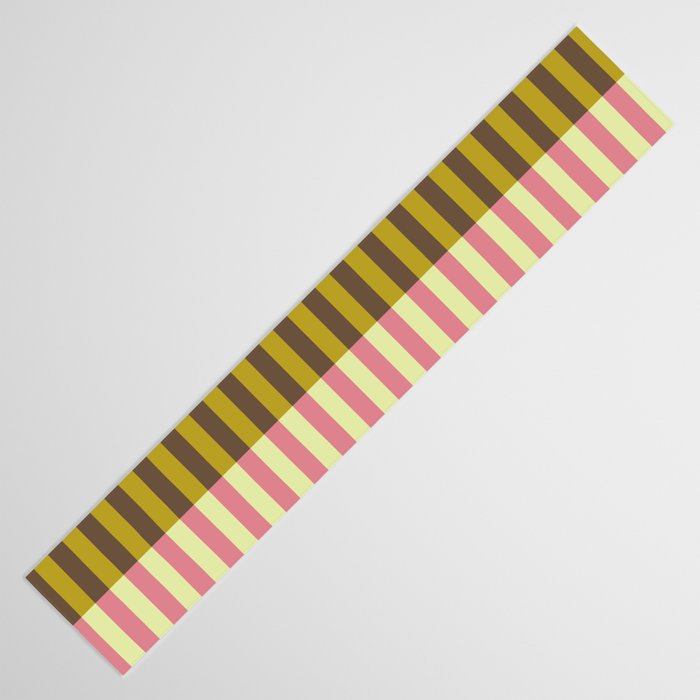 Retro Candy Stripe Pattern Table Runner Gallery Image 3