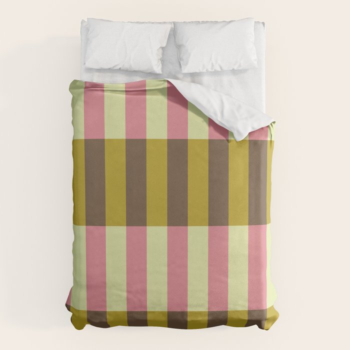 Retro Candy Stripe Pattern Duvet Cover Gallery Image 6