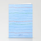 Minimal Doodle Dots in Sky Blue Stationery Card Gallery Image 2