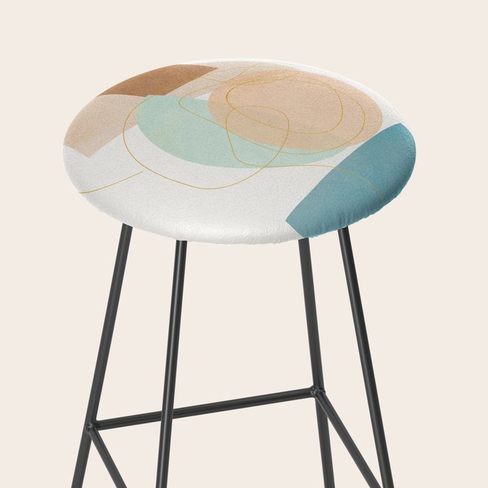 Soft Abstract Shapes 17 Stool Gallery Image 2