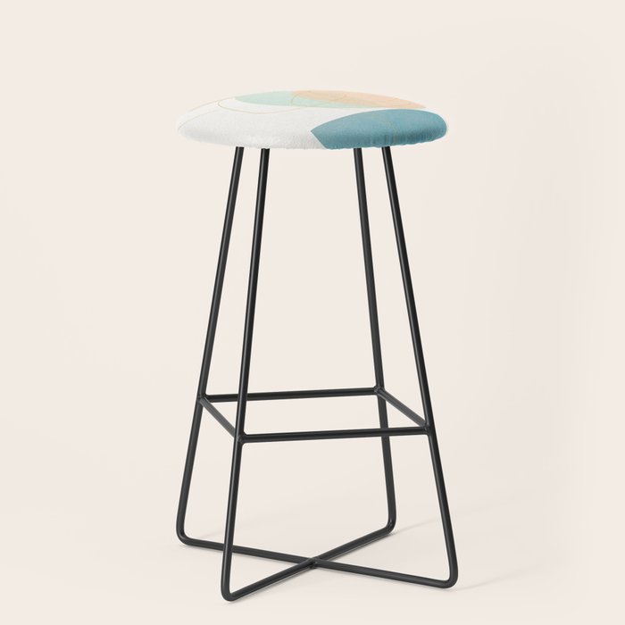 Soft Abstract Shapes 17 Stool Gallery Image 1