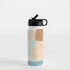 Soft Abstract Shapes 17 Water Bottle Gallery Image 1