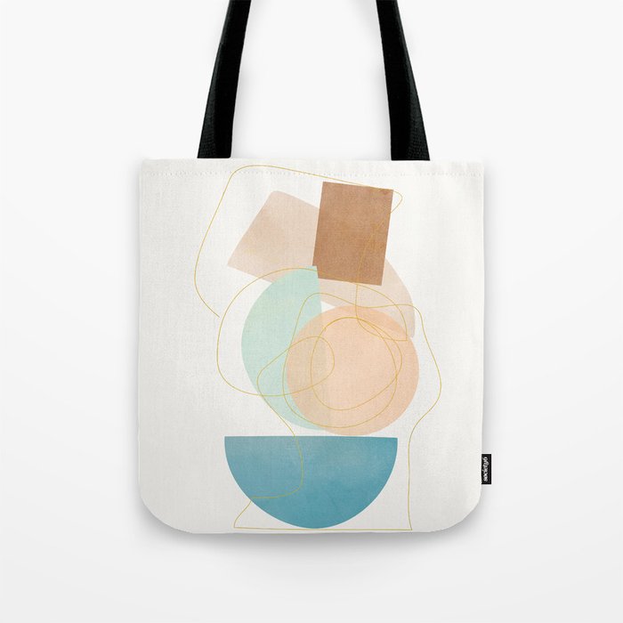 Soft Abstract Shapes 17 Tote Bag Gallery Image 1