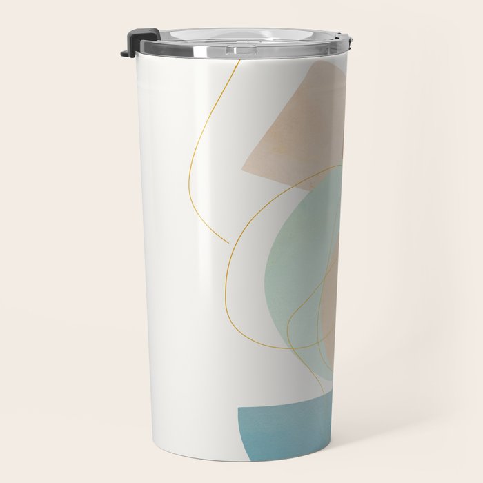 Soft Abstract Shapes 17 Travel Mug Gallery Image 3