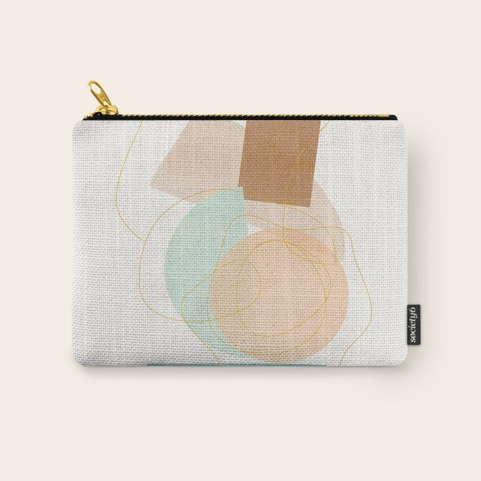 Soft Abstract Shapes 17 Carry All Pouch Gallery Image 1