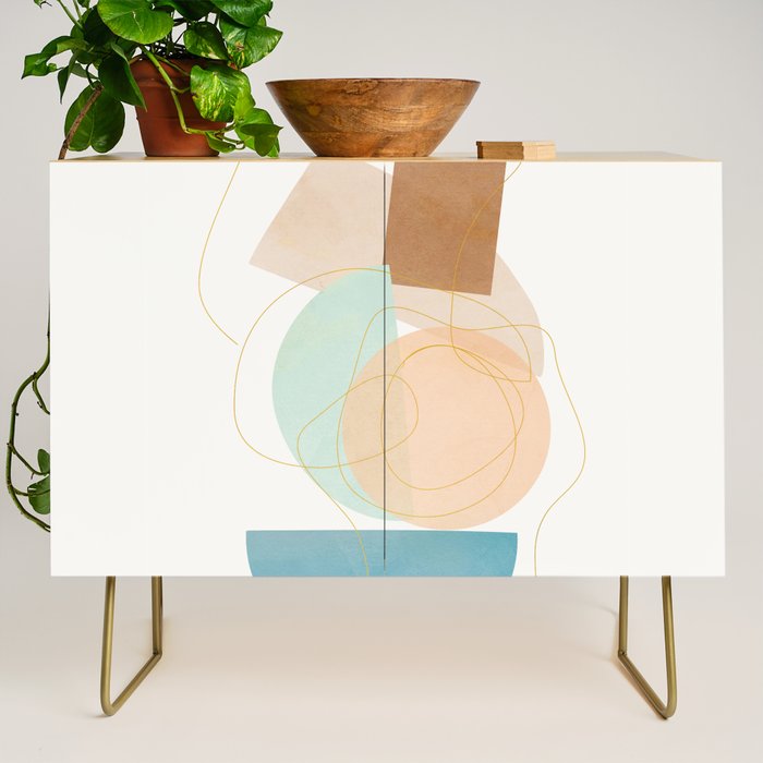 Soft Abstract Shapes 17 Credenza Gallery Image 1