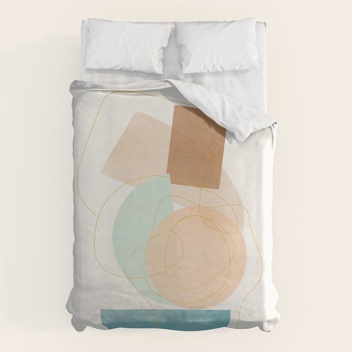 Soft Abstract Shapes 17 Duvet Cover Gallery Image 6