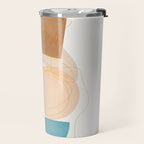 Soft Abstract Shapes 17 Travel Mug Gallery Image 2
