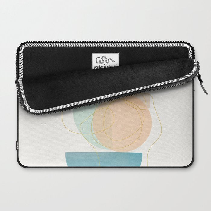 Soft Abstract Shapes 17 Laptop Sleeve Gallery Image 2
