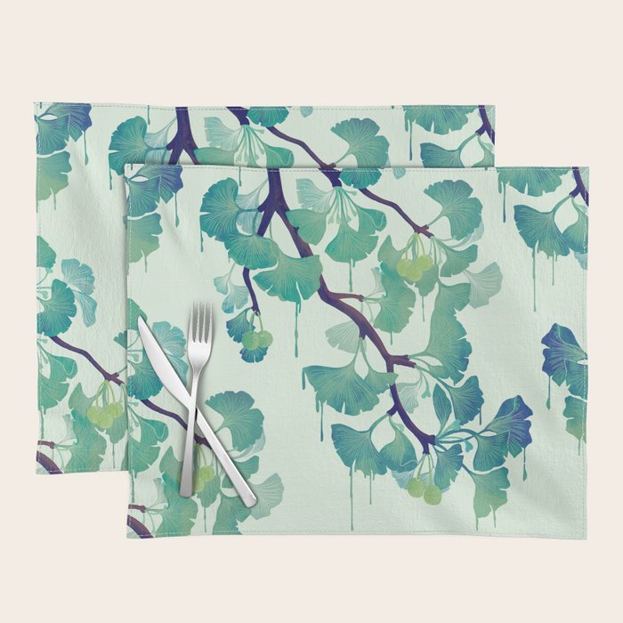 O Ginkgo (in Green) Placemat Gallery Image 1