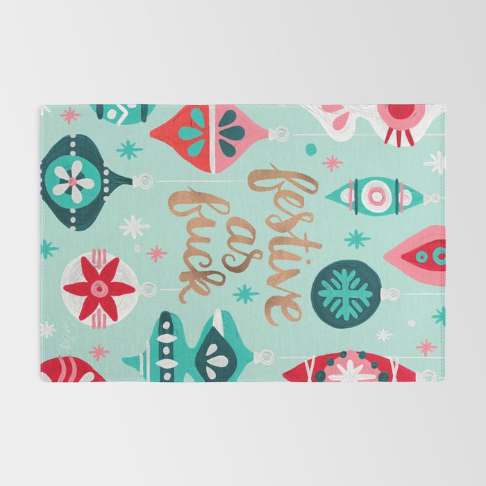 Festive As Fuck - Mint Palette Rug Gallery Image 2