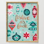 Festive As Fuck - Mint Palette Serving Tray Gallery Image 1