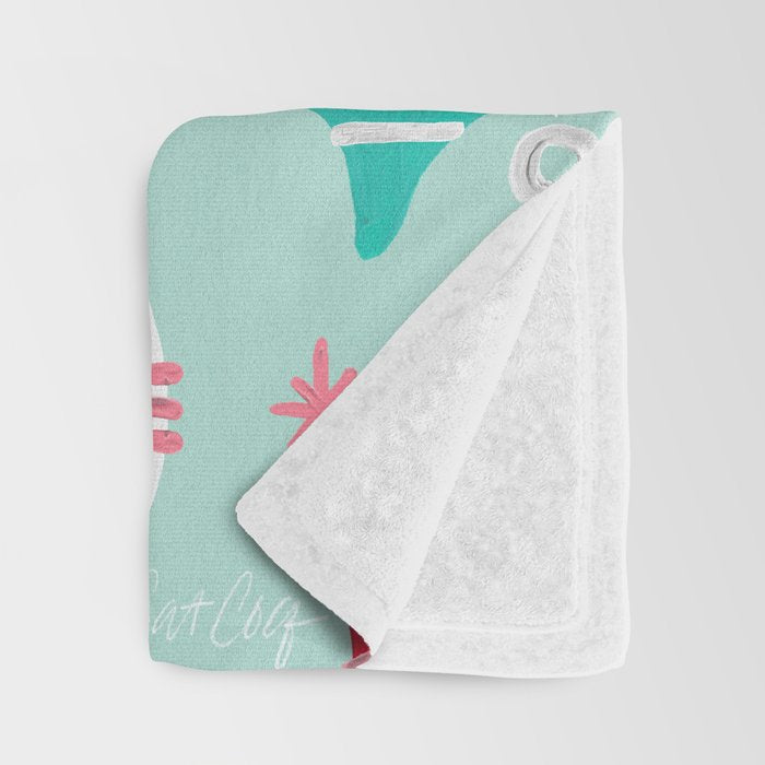 Festive As Fuck - Mint Palette Throw Blanket Gallery Image 3