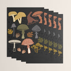 Wild Mushrooms - night Wrapping Paper Gallery Image 3