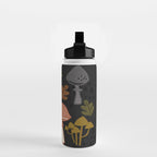 Wild Mushrooms - night Water Bottle Gallery Image 2