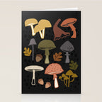 Wild Mushrooms - night Stationery Card Gallery Image 2