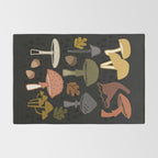Wild Mushrooms - night Rug Gallery Image 2