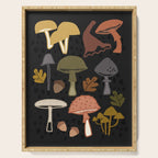 Wild Mushrooms - night Serving Tray Gallery Image 1