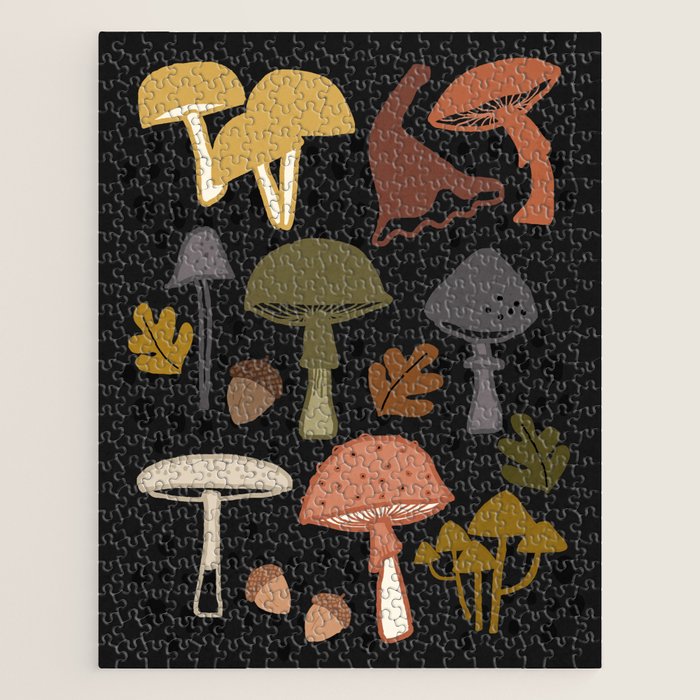 Wild Mushrooms - night Jigsaw Puzzle Gallery Image 1