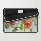 Panneaux de Fleurs  1900 Watercolor Geranium Illustration Laptop Sleeve Gallery Image 2