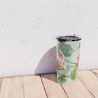 Panneaux de Fleurs  1900 Watercolor Geranium Illustration Travel Mug Gallery Image 4