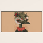 Festive Ostrich Desk Mat Gallery Image 3