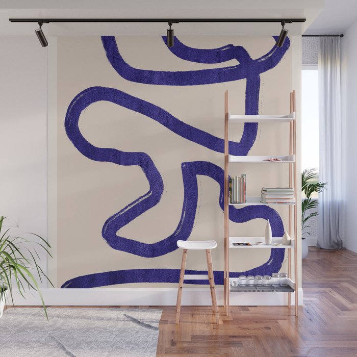 Abstract line art 104 Wall Mural Gallery Image 1
