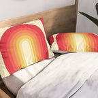 70s Retro Sun Pillow Sham Gallery Image 2