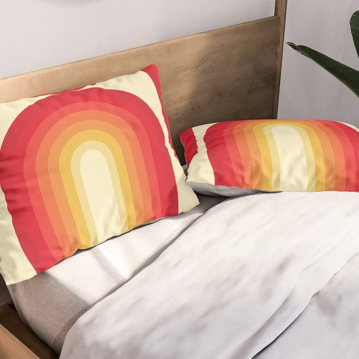 70s Retro Sun Pillow Sham Gallery Image 2
