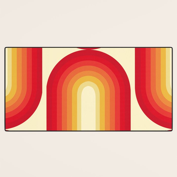 70s Retro Sun Desk Mat Gallery Image 3
