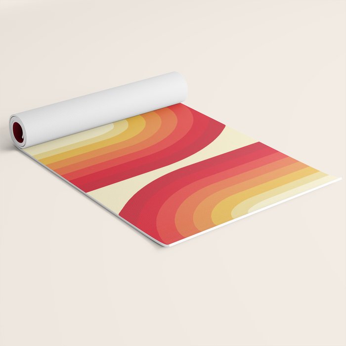 70s Retro Sun Yoga Mat Gallery Image 2