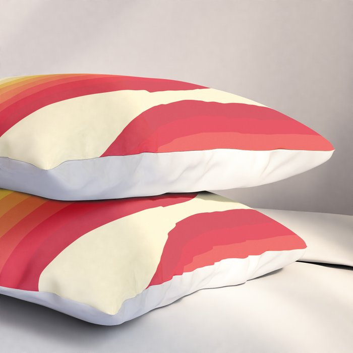 70s Retro Sun Pillow Sham Gallery Image 3