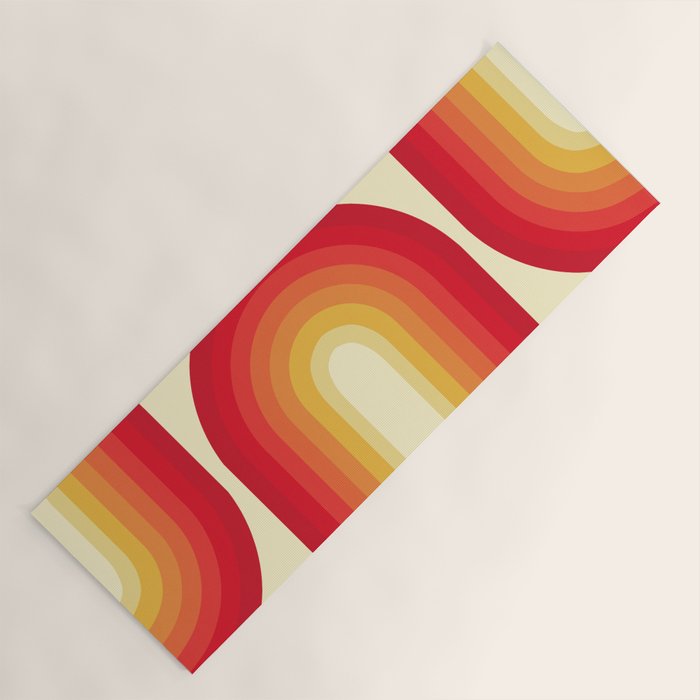 70s Retro Sun Yoga Mat Gallery Image 1