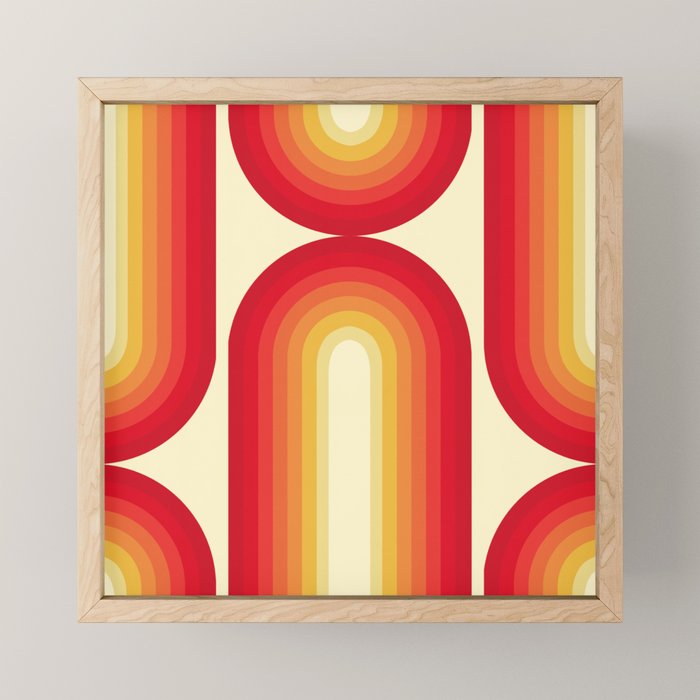 70s Retro Sun Mini Art Print Gallery Image 1