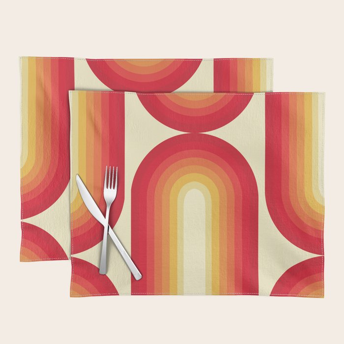 70s Retro Sun Placemat Gallery Image 1