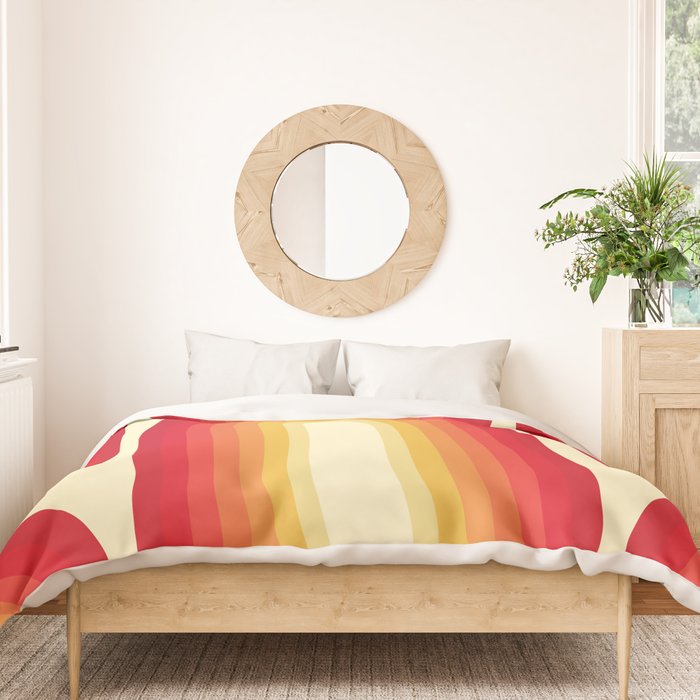 70s Retro Sun Duvet Cover Gallery Image 3