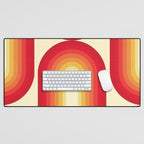 70s Retro Sun Desk Mat Gallery Image 1